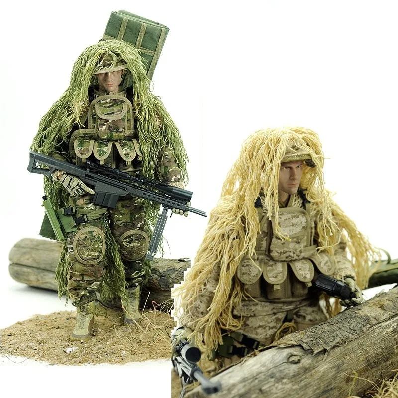 

1/6 scale male figure doll Sniper soldier in Geely clothing 12" action figure doll Collectible Plastic Model toy tall 30cm