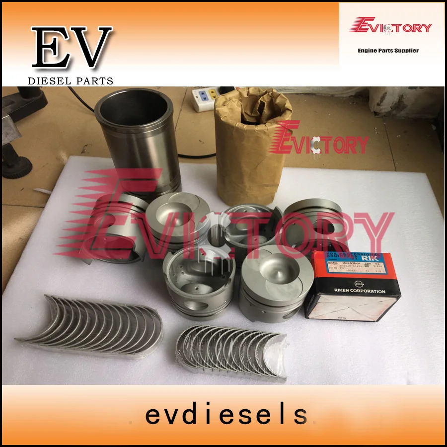 Engine rebuild kit for UD truck  FD6 FD6T piston+ piston ring set+cylinder liner+full cylinder head gasket kit+bearing kit