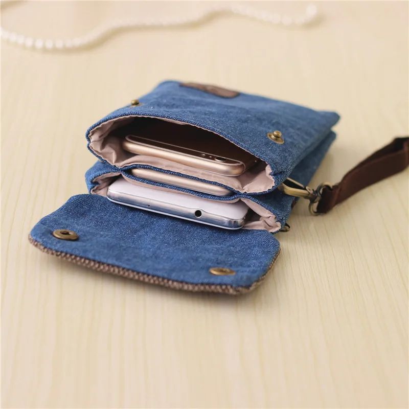 Hot Fashion Men Women Jean Messenger Bags Female Male Denim Mini Shoulder Bag Clutch Crossbody Bags For Women Sac Femme