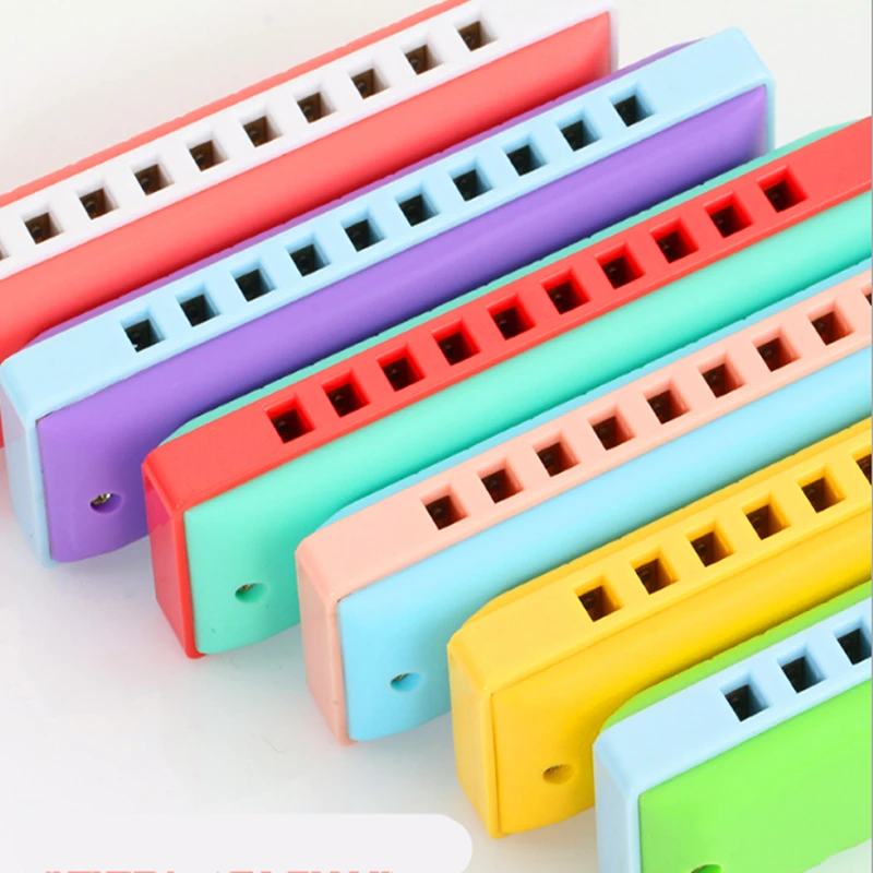 10 Hole Harmonica Kongsheng Children's  Armonica Blues gaita de boca Mouth Ogan Educational Musical Instrument Orff Baby Toys