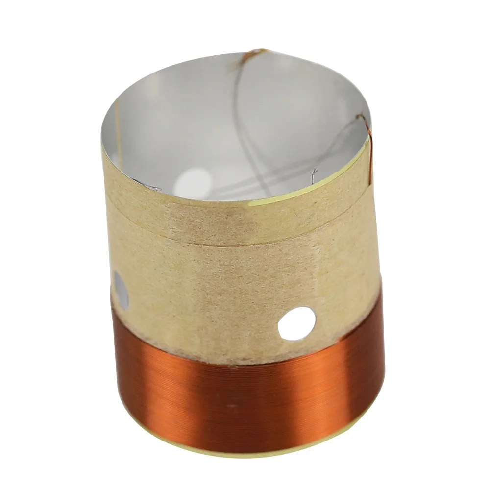 GHXAMP 25,5 мм сердечник BASS, звуковая катушка, 8 Ом, белый алюминий со звуковым отверстием для выпуска воздуха для 4 дюймов-10 дюймов, ремонт динамиков, сделай сам, 1 пара