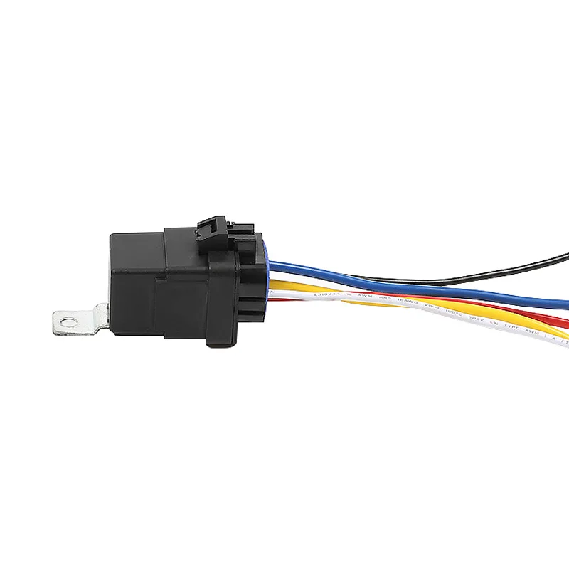 Auto Car relay JD2912 Waterproof SPDT 5 Pin DC 12V 40A relay socket with wire image 4