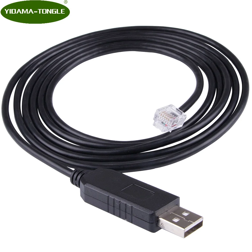 FTDI USB Rs232 to RJ11 RJ12 D1 Servo Driver cable Adapter Cable for D1-DNT07A D1 DNT08A Mega-fabs