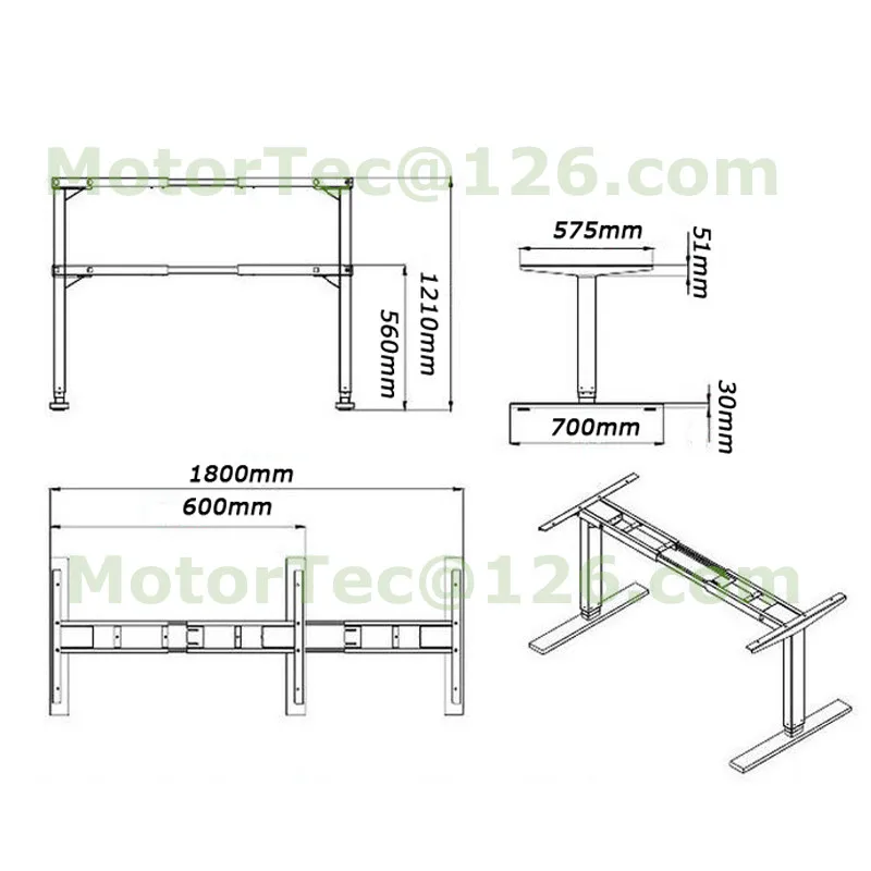 Computer desk table Office desk 110V 220V 50-60HZ input free shipping to Middle East