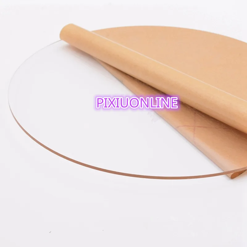 1PCS YT771  Acrylic Board  Transparent Organic Glass DIY Plastic Building Model Material   Thickness 3 mm  5/8/10 cm in diameter