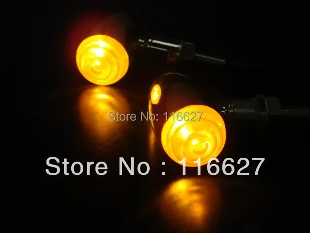 MINI VN Vulcan Cruiser Custom 2pcs ~Mini Bullet Style Metal Turn Signals Lights For Kawasaki choppers custom applications