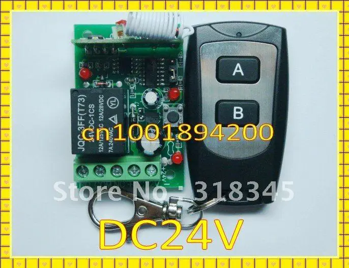 

DC12V Radio Remote Control Switch System1Receiver&1Transmitter Momentary Toggle Latched Adjust Learning Code with LED Indicator