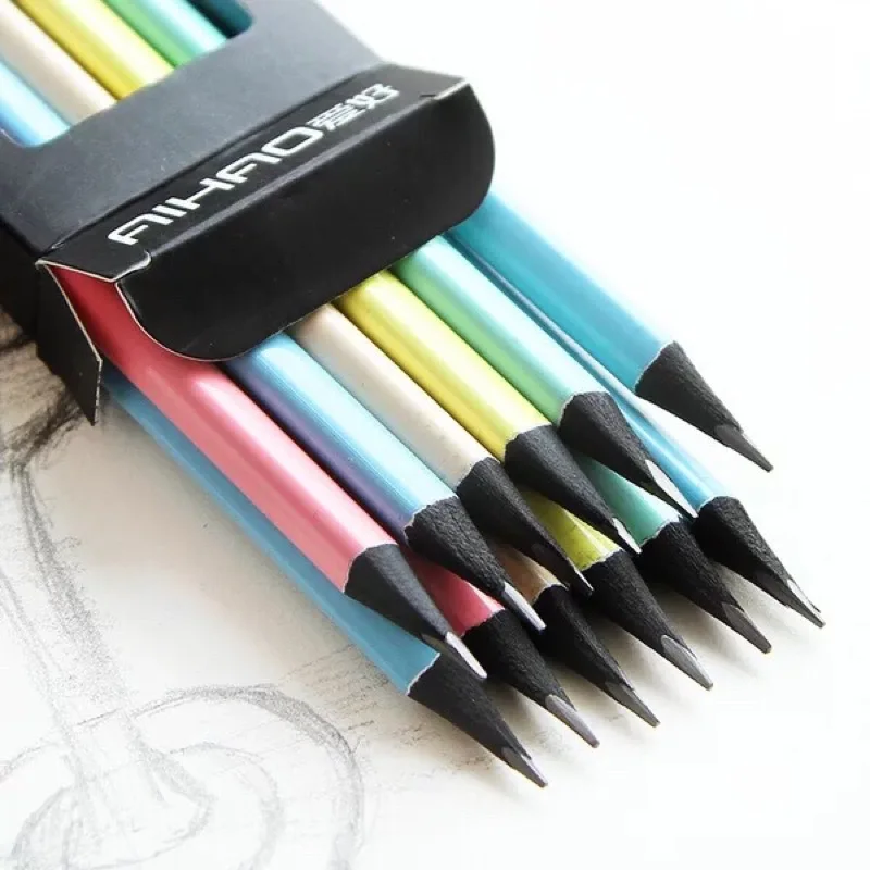 

24Pcs/set 2B Triangle Pencil,Drawing Pencils,2 box 24 pcs of 2B Pencils,Sketching Writing,Shading,Artist,School student