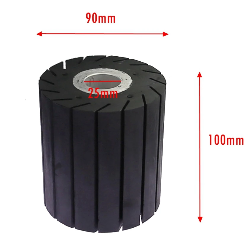 90*100*25/30/32mm Expander Rad Gummi Polieren Rad funktioniert mit Schleifbändern – Detail 2