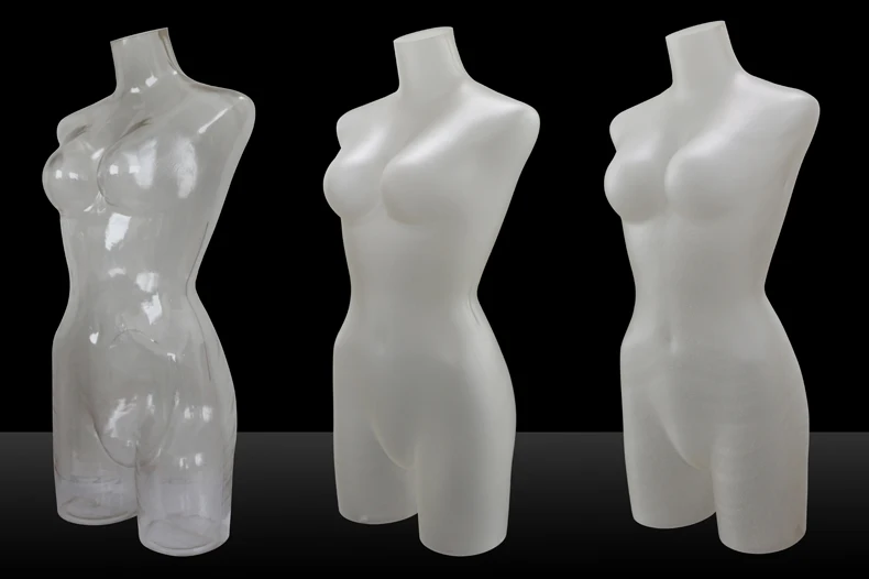 Women's Half-Body UnderwearTransparent Model 3D Photography Straight-waisted Mannequin