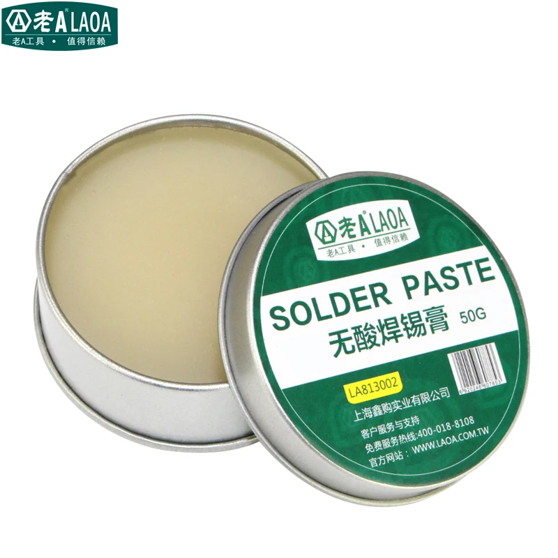 LAOA 25g 50g No Acid SMD Soldering Paste Flux Grease SMT IC 10cc Repair Tool Solder PCB