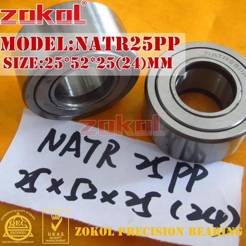 ZOKOL NATR25PP NATR25 Rolamento de Rolos Pista Jugo 25*52*25mm