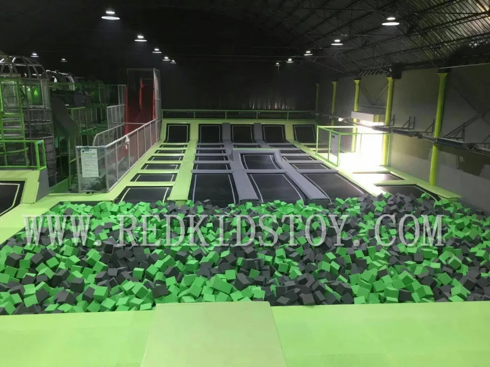 Trampolín interior multifuncional, parque de juegos suave, estándar de la UE, HZ16-221B