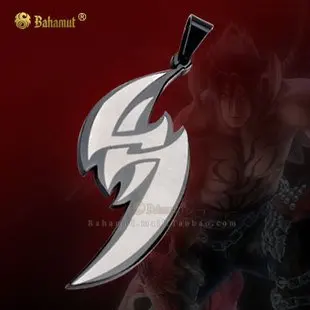 KOF The King of Fighters Tekken Jin Kazama Necklace Pendan Free With Chain - Titanium Steel - Devil Version