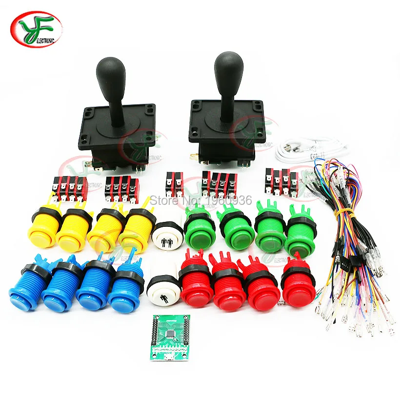 

DIY arcade cabinet kit Jamma Mame USB To PC PS3 Raspberry Pi With American Style joystick Push Button