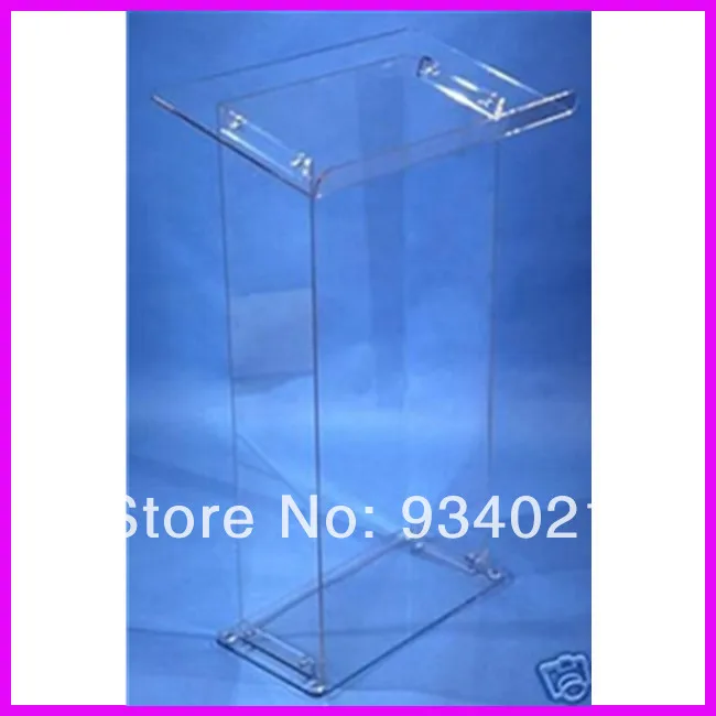 Detachable Clear Acrylic Lectern Acrylic Podium Stand Crystal Acrylic Pulpit podium