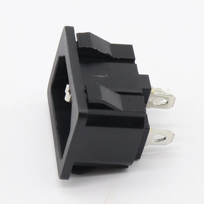 10pcs/lot AC power socket C14 Inlet Power Socket Connector Plug Industrial socket Plug IEC320 C14 3Pin Panel Power Inlet Socket
