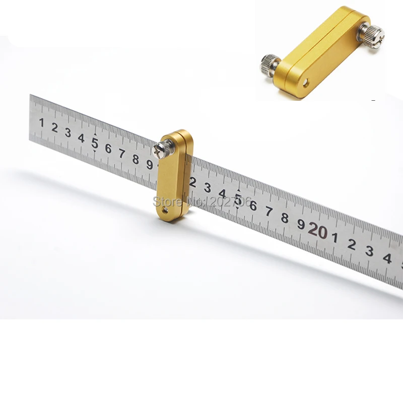 Ruler scriber location Woodworking drawing Scriber Ruler Positioning Block Woodworking Line Scriber Gauge 15 20 30cm steel ruler