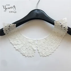 Scava Fuori Il Ricamo di Applique Colletto di Pizzo Fai da Te Cucito Tessuto Scollatura Abbigliamento Accessori Rifornimenti Del Mestiere Scrapbooking YL1713