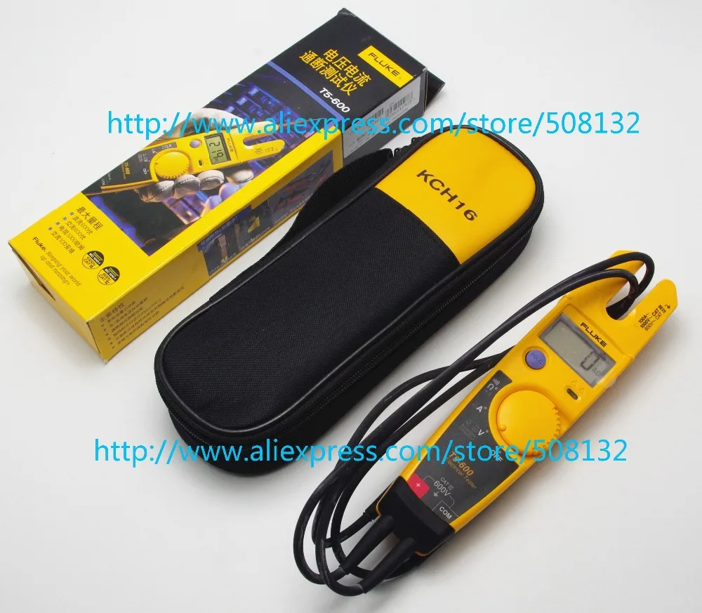 FLUKE T5-600 Clamp Continuity Current Electrical Tester +Soft case kch16