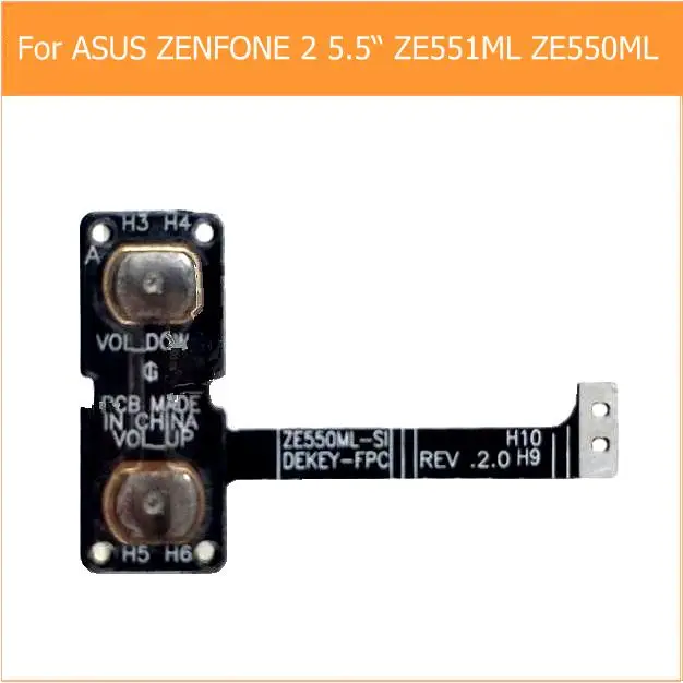 

100% New Original Power & Volume switch on off Flex cable For Asus zenfone 2 ZE551ML ZE550ML 5.5" replacement parts in stock