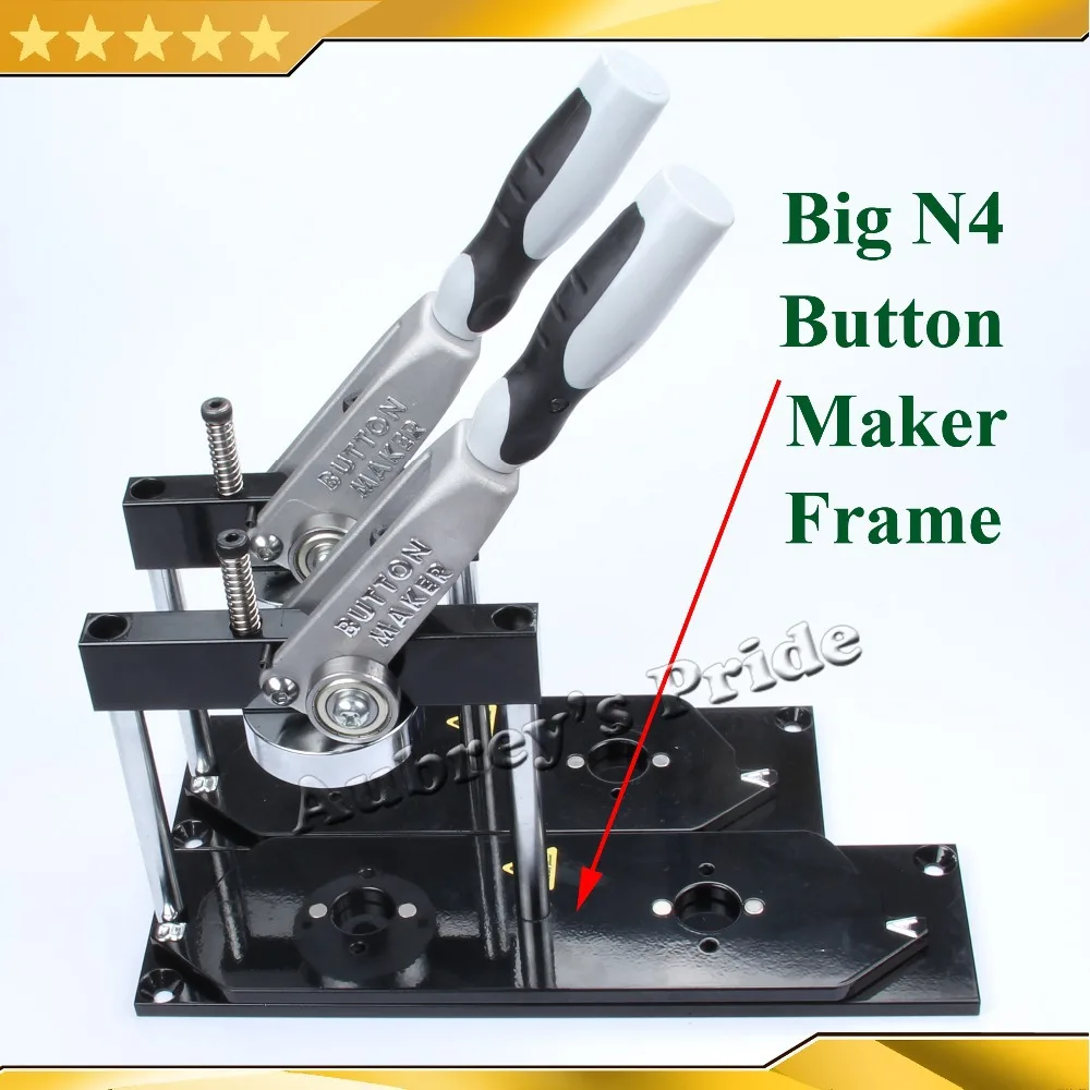 Big N4 NEW Professional All Steel Button Maker Rack Frame Without Interchangeable Mould for Big Size Badge Making