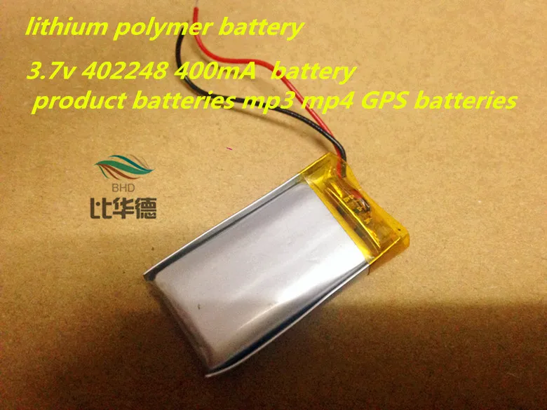 แท็บเล็ต battery 3.7 v 402248 400mA แบตเตอรี่ผลิตภัณฑ์แบตเตอรี่ mp3 mp4 GPS แบตเตอรี่