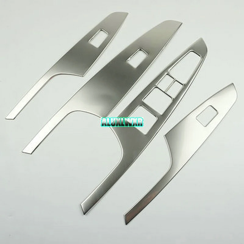 Stainless Steel Car Interior Decoration Door Window Switch Cover Trims for Hyundai Tucson TL 2015 2016 2017 LHD Accessories