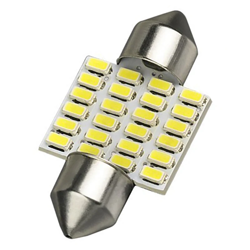 

Car Styling 10pcs 28mm 31mm 12V 3014 24 SMD Festoon Lamp Car LED Light Auto Dome Bulbs for Cars Pate Number Light read headlight