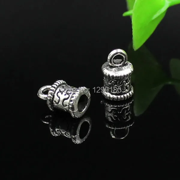 Fit 3mm Cord Crimp End Caps Buckle Tips For Necklace Bracelet Ropes Connectors Clasps 6x10mm Hole 1.5mm 50pcs K02105