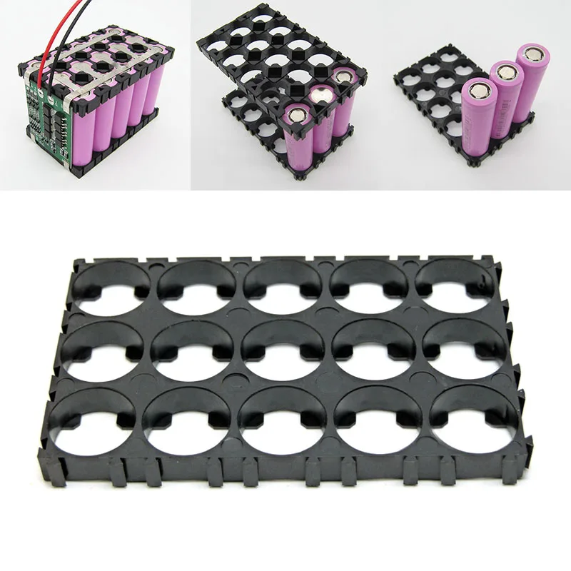 10/20 Pcs 3x5 Cell 18650 Batteries Plastic Spacer Holders For Radiating Shell Switcher Pack Cylindrical Cell Battery Stand Cell