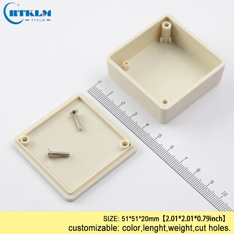 Small plastic electric box diy instrument case abs plastic junction box IP54 plastic box for electronic project box 51*51*20mm