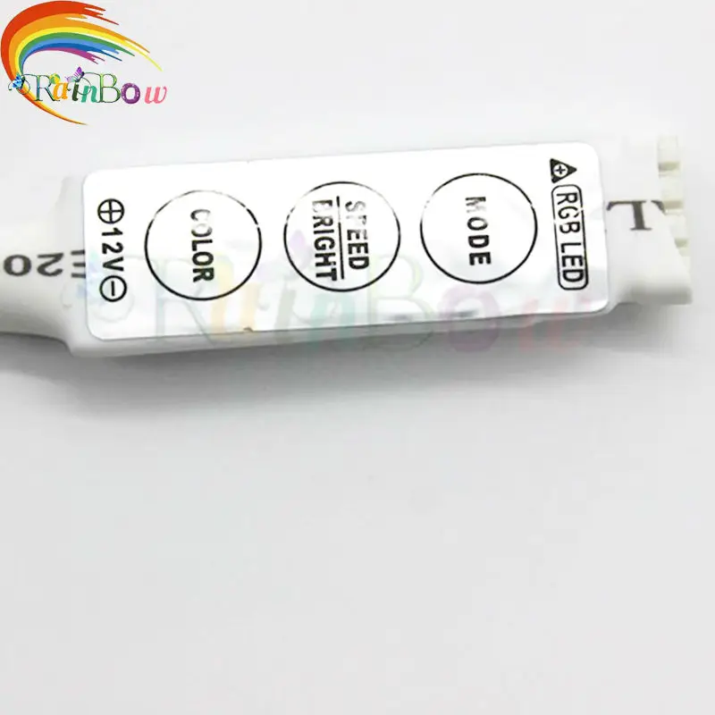 10PCS 12V 6A 3 Keys Mini Controller Dimmer for 5050 3528 RGB LED Strip Light 19 Dynamic Modes and 20 Static Color Free Shipping