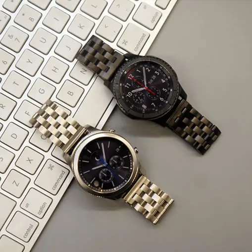 

22mm Luxury Stainless Steel Watch Band For Huawei Watch 2 Pro Wrist Strap For Samsung Gear S3 Watch Strap For Huami Watch 1 2