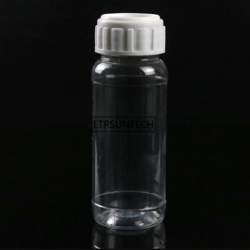 100ml Clear Plastic Laboratory chemistry Agent Bottle Sample Reagent Liquid Storage Case Bottle F1854