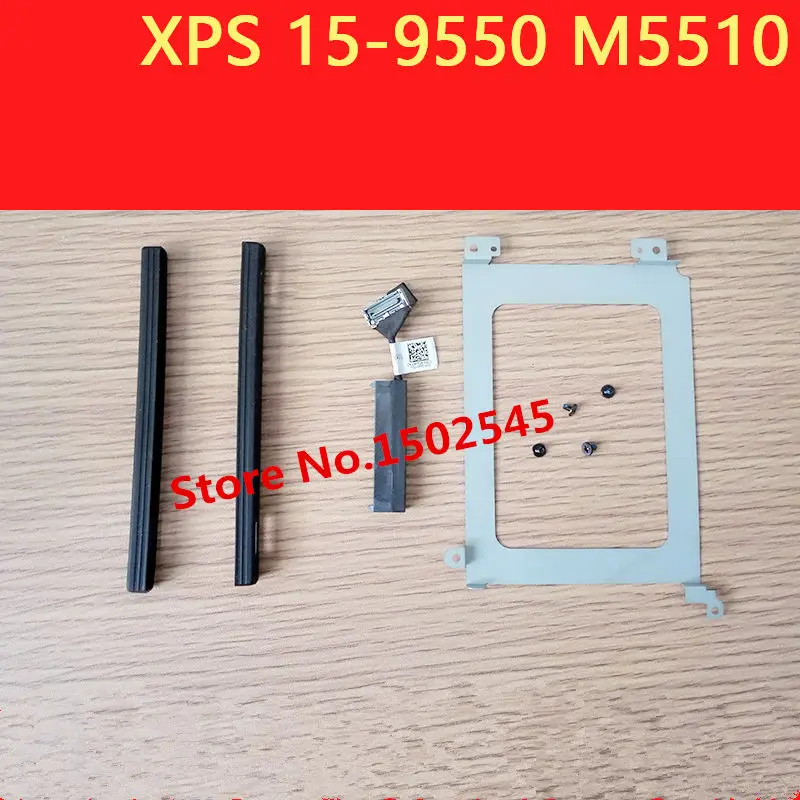 Neue für dell precision 5510 & xps15 9550 festplatte stick Anschlusskabel XDYGX + HDD Bracket Caddy 3FDY3 + Schrauben + Gummi schiene