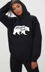 Skuggnas nova chegada múmia urso hoodie unisex dia das mães presente de aniversário mamãe mamãe hoody presente de natal capa do navio da gota