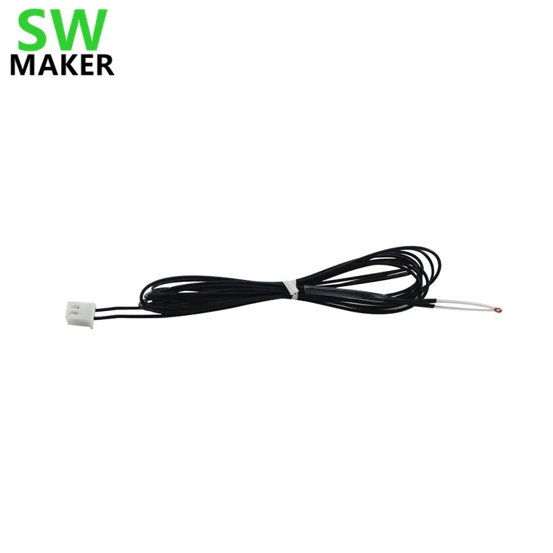 2pcs TEVO Tarantula NTC thermistor temperature sensor  1m length for TEV/O Tarantula 3D printer spare parts