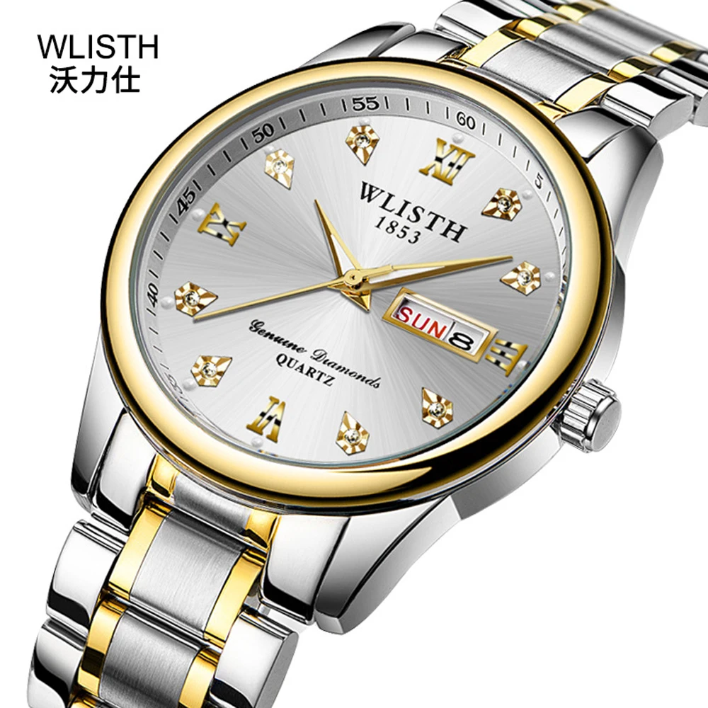 

WLISTH Brand New Classic Business Quartz Wrist Watch for Men Clock Fashion Casual Steel Waterproof Watches Male Erkek Kol Saati