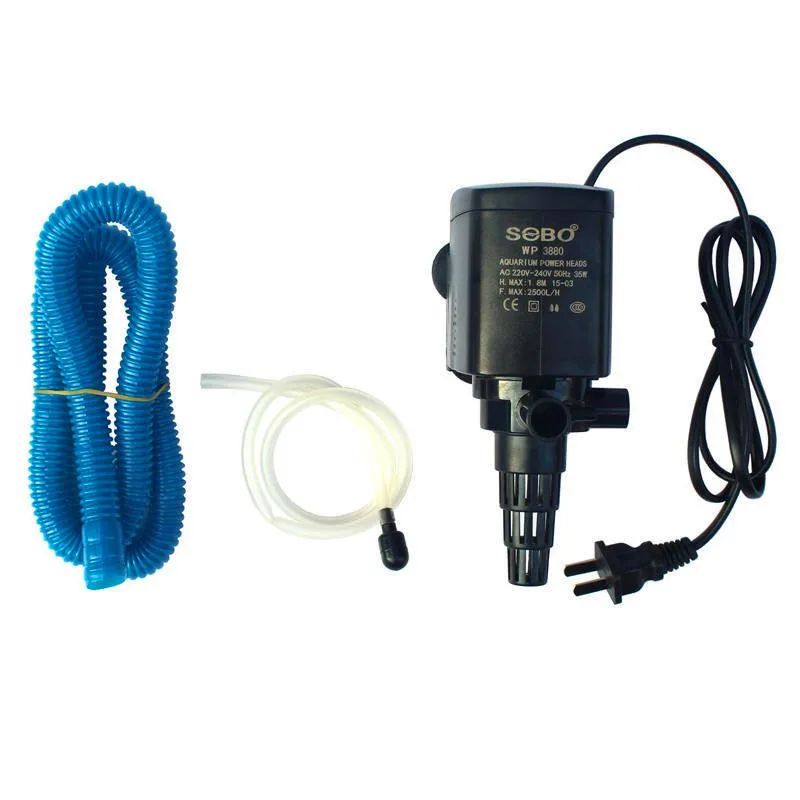 3 In 1 Aquarium Internal Filter Submersible Aquatic Filter Water Circulation Aeration Flow Pump For Fish Tank