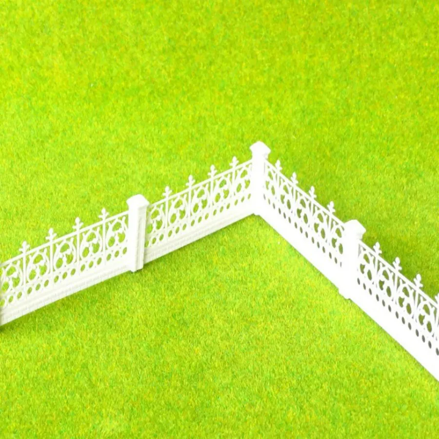 10pcs/Lot 1/100 DETACHABLE FENCES For 3*100cm Model Train 1:87 Ho Scale Railway Modeling