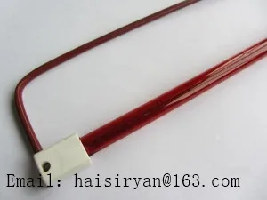 220v 1000w Heraeus tubular medium wave IR emitter ruby quartz bulb infrared halogen heating lamp