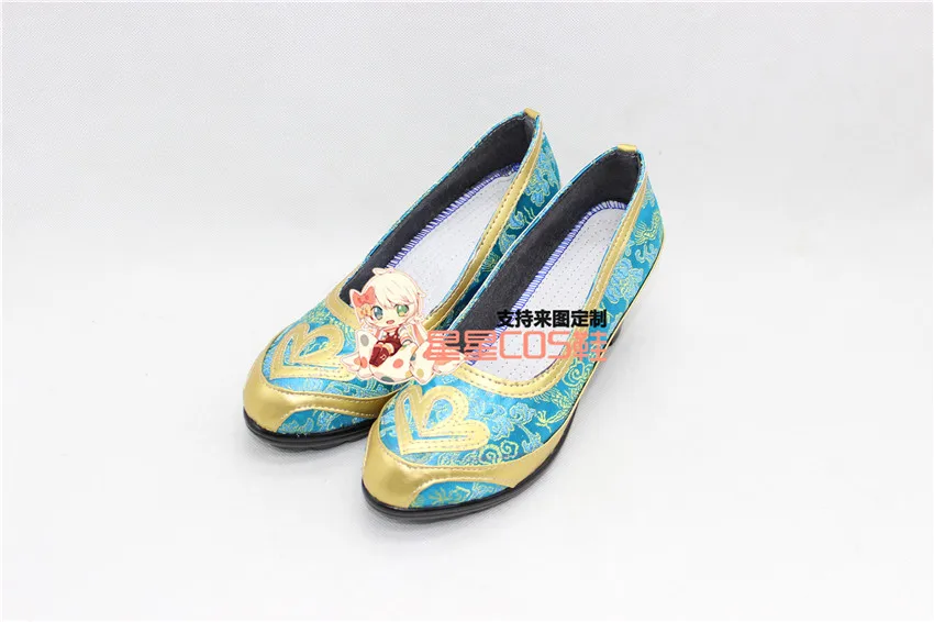 

Love Live! Eli Ayase Ellie Blue Girls Halloween Cosplay Shoes Boots X002