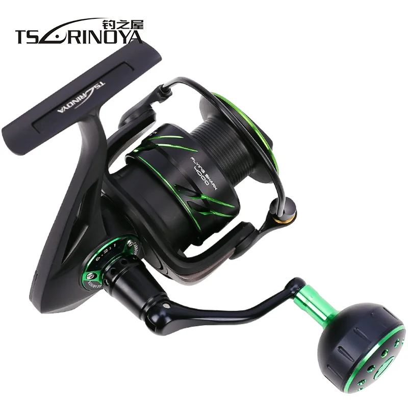 TSURINOYA FIYING SHARK 4000/5000 6.2:1 Gear 11+1BB 12Kg Max Drag Spinning Reel Boat Fishing Stainless steel bearing