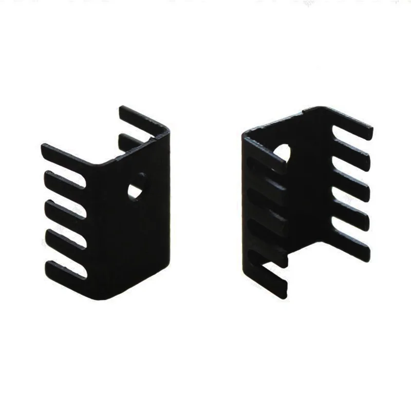 20pcs/lot Black Aluminum 19x15x10mm TO-220 TO220 heatsink radiator for MOS,L7805 LM337 Triode Transistors Cooler IC Chip