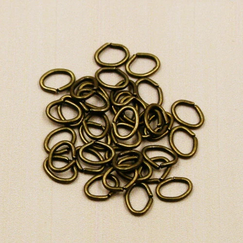 Approx 9000pcs/lot Antique Bronze Plated Open Jump Ring 4*5MM Metal Jewelry Fingdings