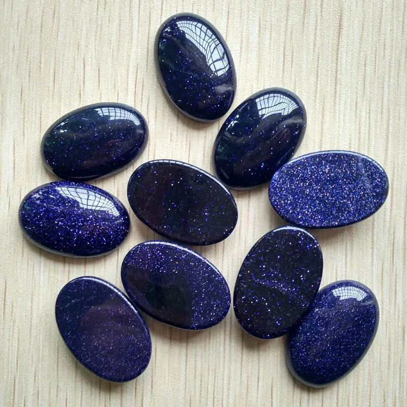 Wholesale 10pcs/lot fashion hot sell blue sand stone Oval CAB CABOCHON 20x30mm beads for jewelry making Free shipping