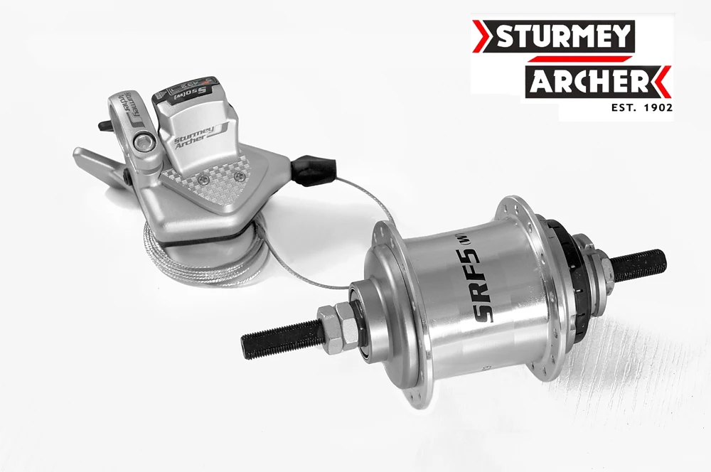 Sturmey archer SRF5(W)  Internally Geared 5 speeds bike bicycle rear Hub  with shifter lever set