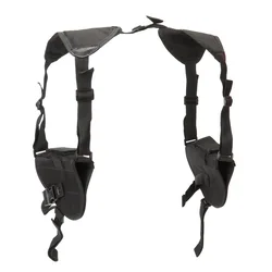 Left Right Hand Tactical Nylon Shoulder Holster Double Pistol Gun Holster Pouch Handgun Gun Carry Shooting Hunting Accessories