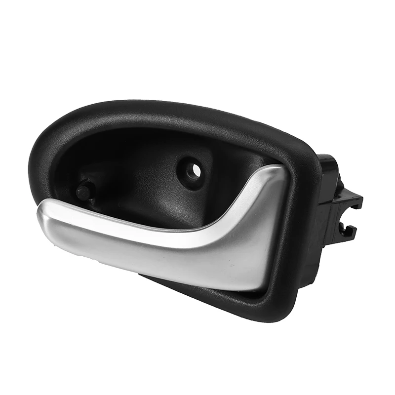 Poignée de Porte Intérieure de Voiture, 1 Paire, Argent 256, pour Renault Clio 2000-2009 2/3-4/5 Portes